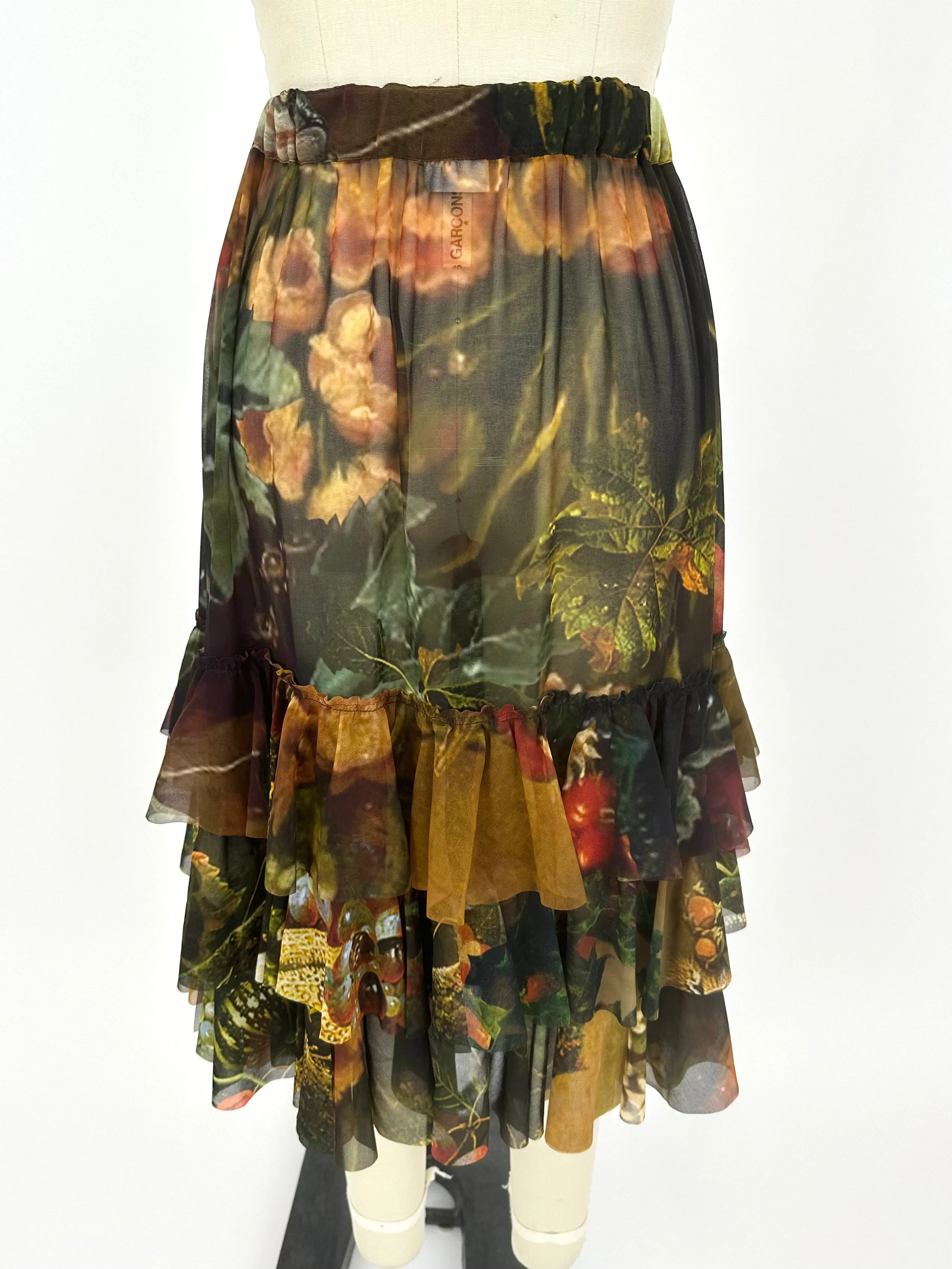 2018 Comme des Garçons Vertumnus Print Skirt