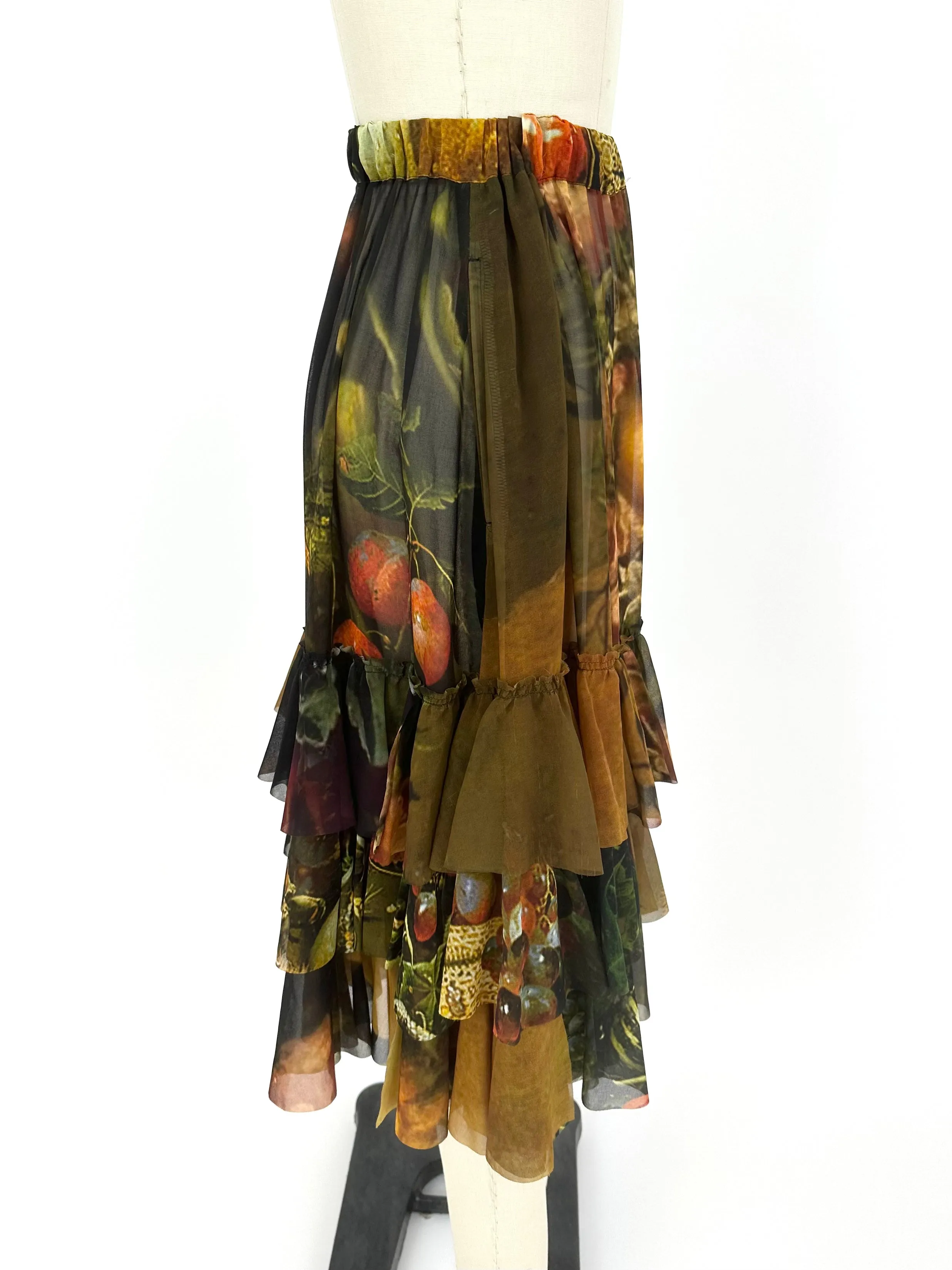 2018 Comme des Garçons Vertumnus Print Skirt