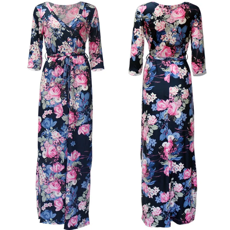 Abagail Floral Print Maxi Dress