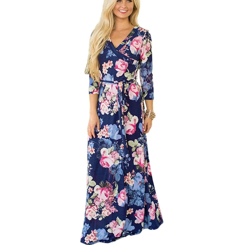 Abagail Floral Print Maxi Dress