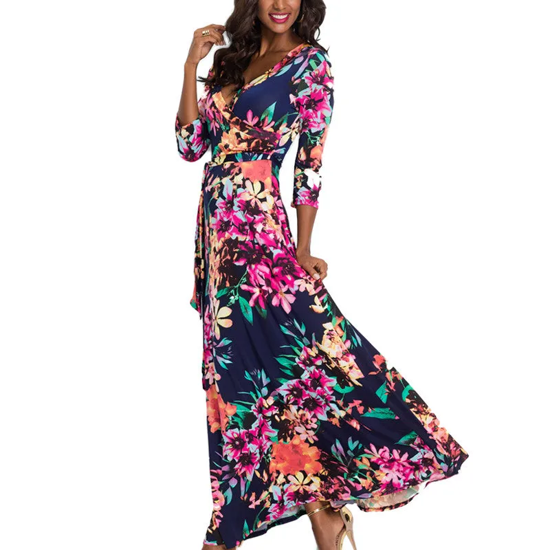 Abagail Floral Print Maxi Dress