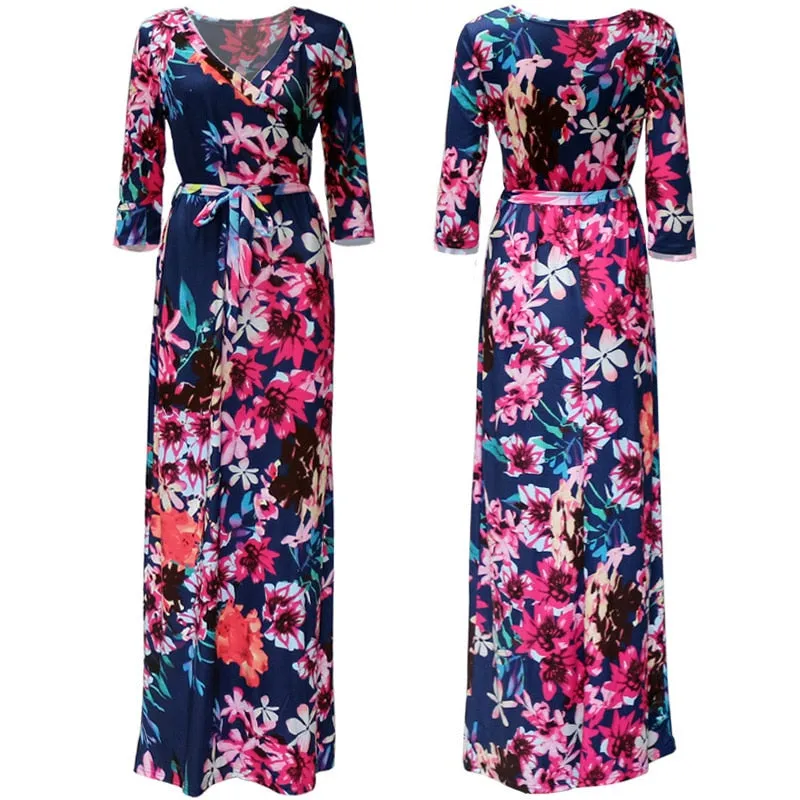 Abagail Floral Print Maxi Dress