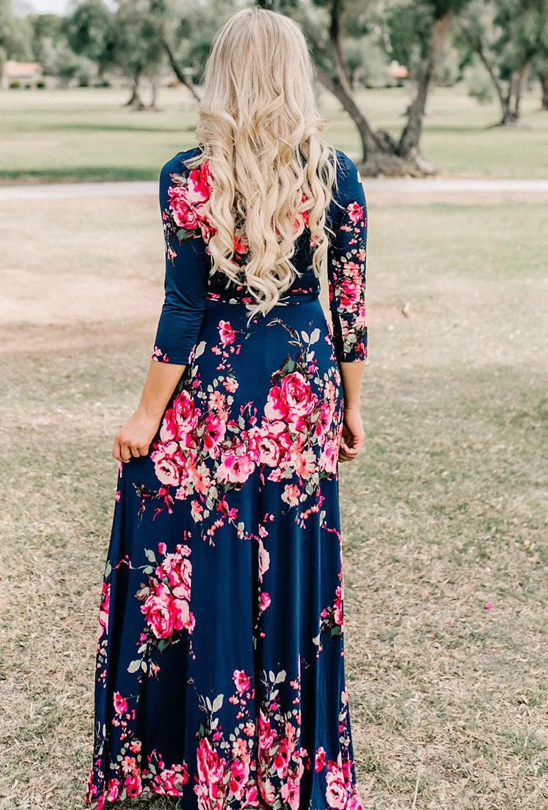 Abagail Floral Print Maxi Dress