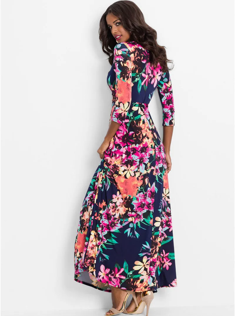 Abagail Floral Print Maxi Dress