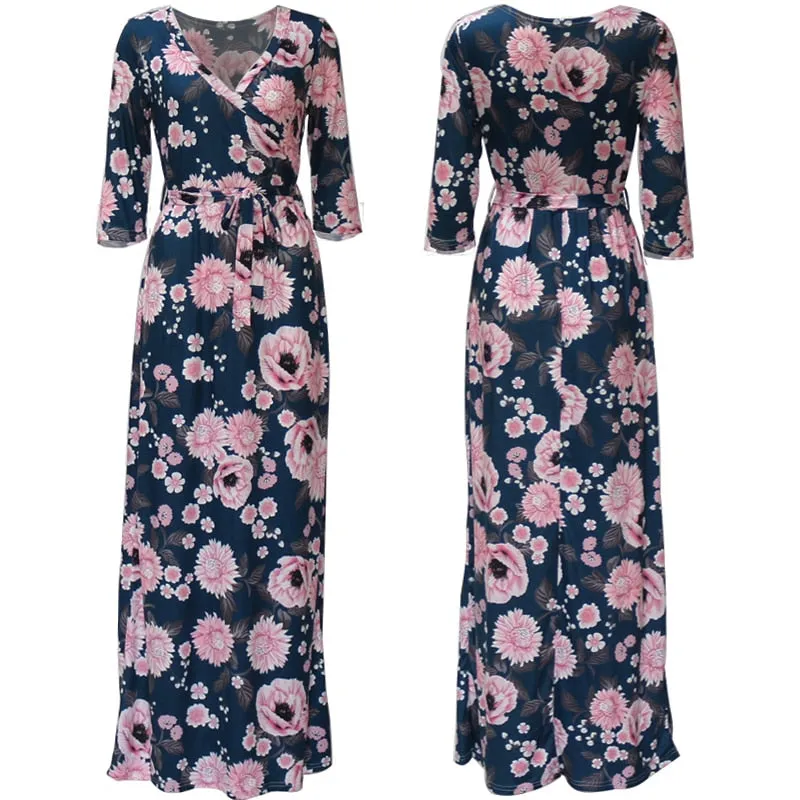 Abagail Floral Print Maxi Dress