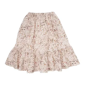 Animal print pink midi skirt by Tocoto Vintage