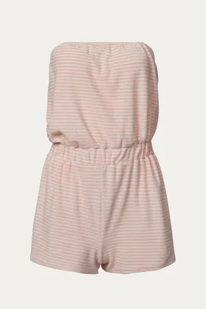 ANISE STRAPLESS COTTON-TERRY ROMPER