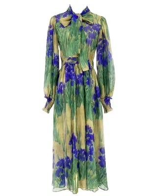 Antoinette Pleated Midi Dress