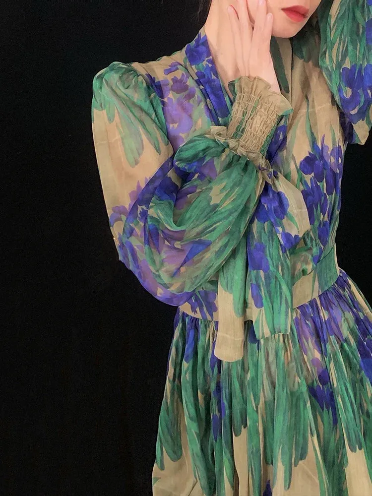 Antoinette Pleated Midi Dress