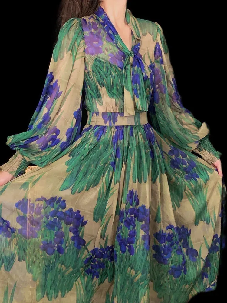 Antoinette Pleated Midi Dress