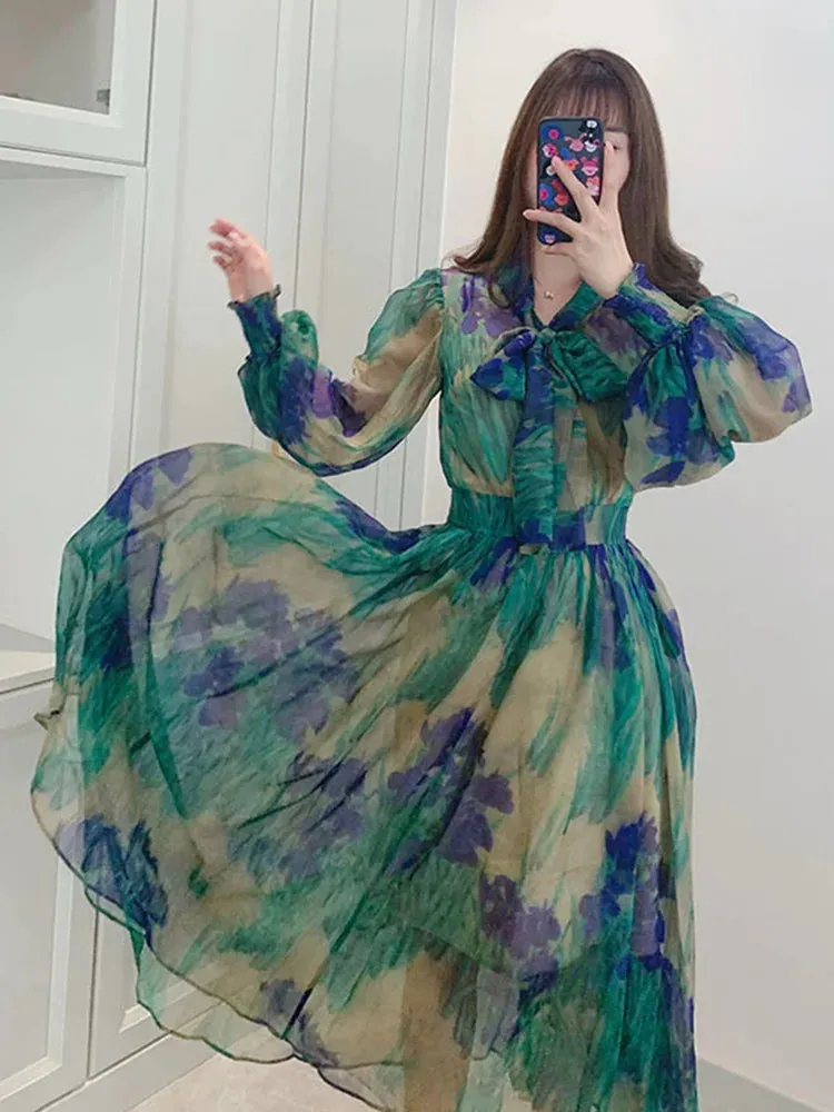 Antoinette Pleated Midi Dress