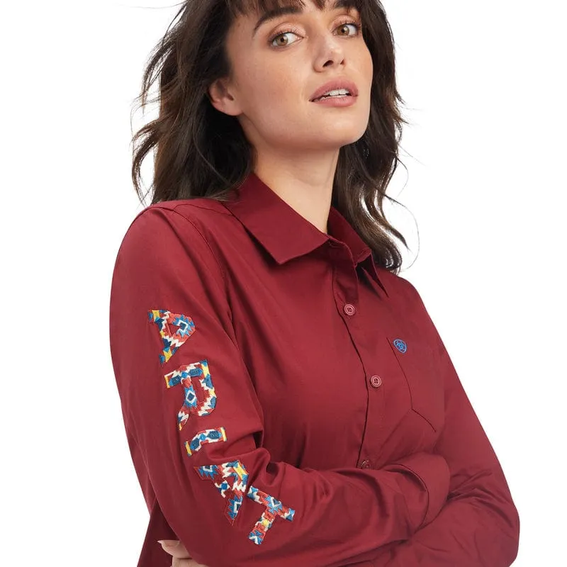 Ariat Shirt Womens Team Kirby Stretch
