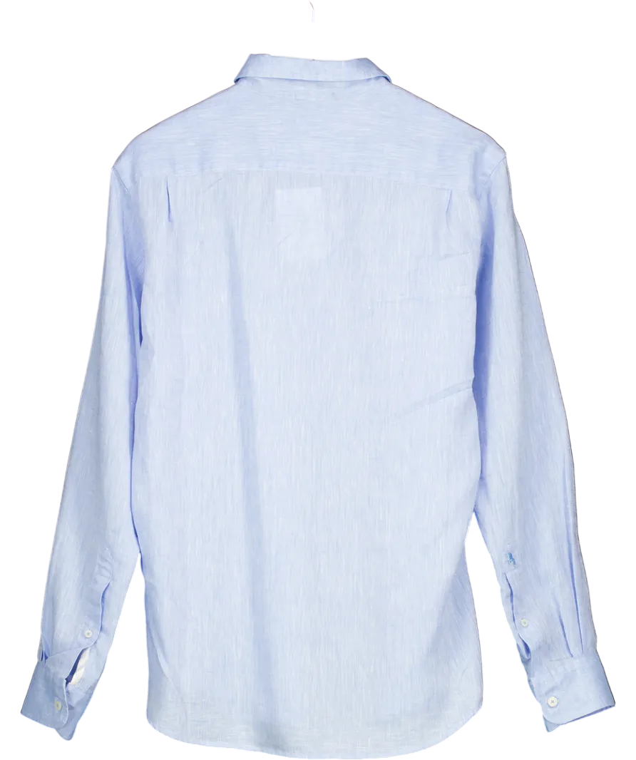 Beaufort & Blake Blue 100% Linen Shirt UK M