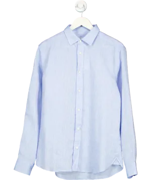 Beaufort & Blake Blue 100% Linen Shirt UK M