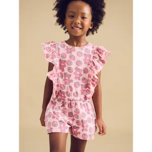 Berry Bear Frill Playsuit