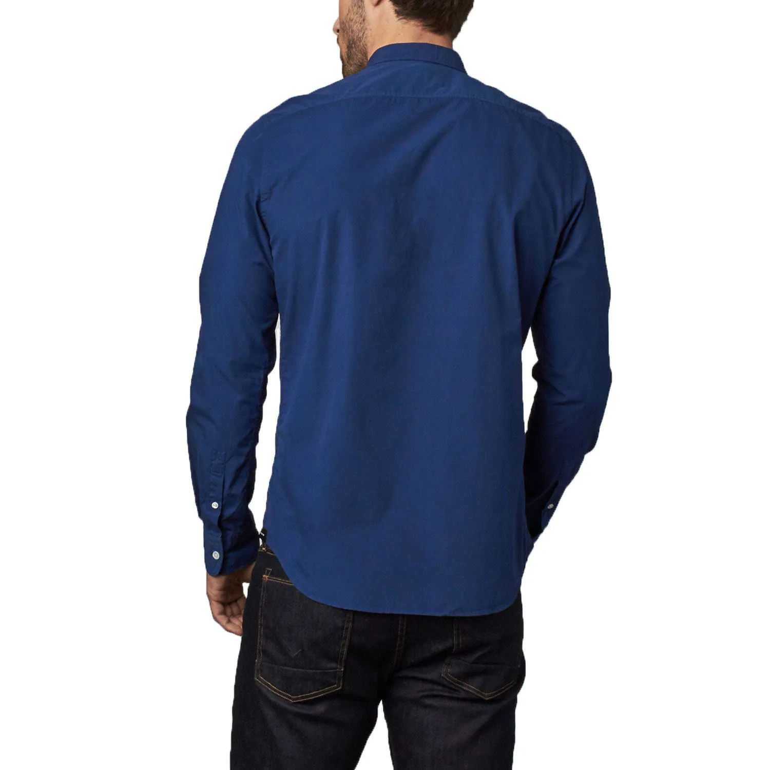 BESPOKEN NYC Men's Navy Sanford Long Sleeve Shirt 001001 $225 NWT