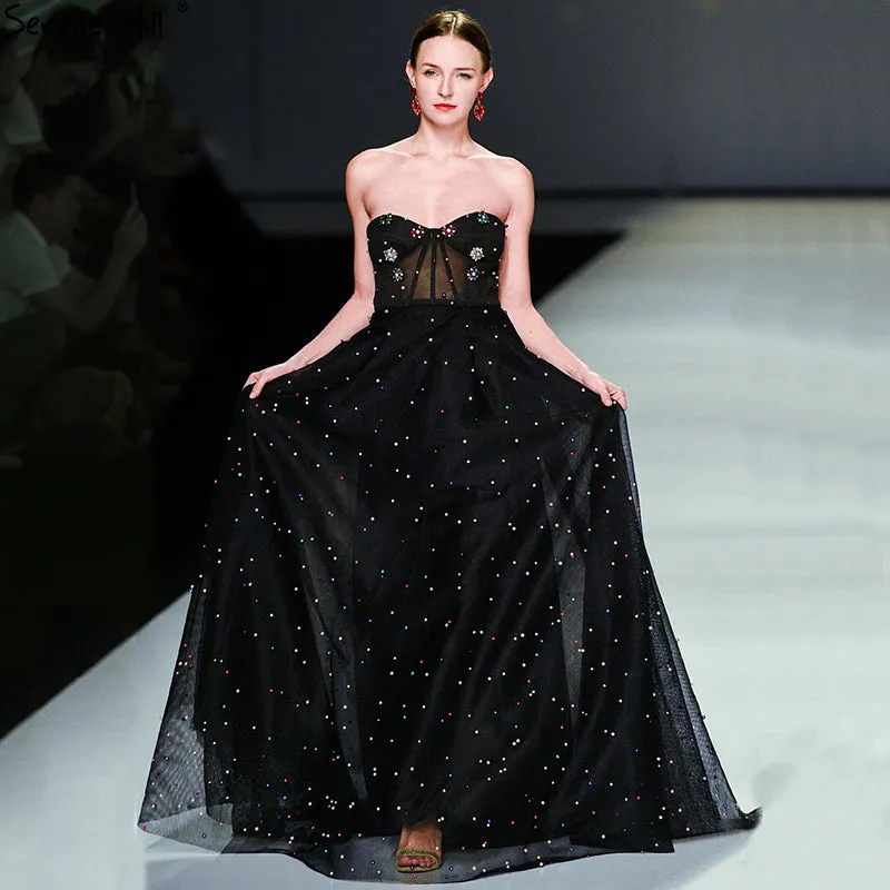 Black Sweetheart Sexy Tulle Prom Dress