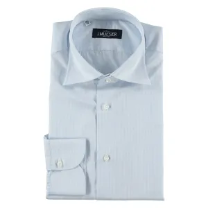 Blue Fine Stripe Spread Collar Shirt