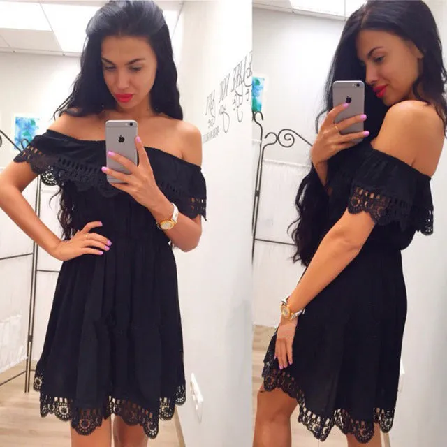 Boho Lace Dress Multiple Colors