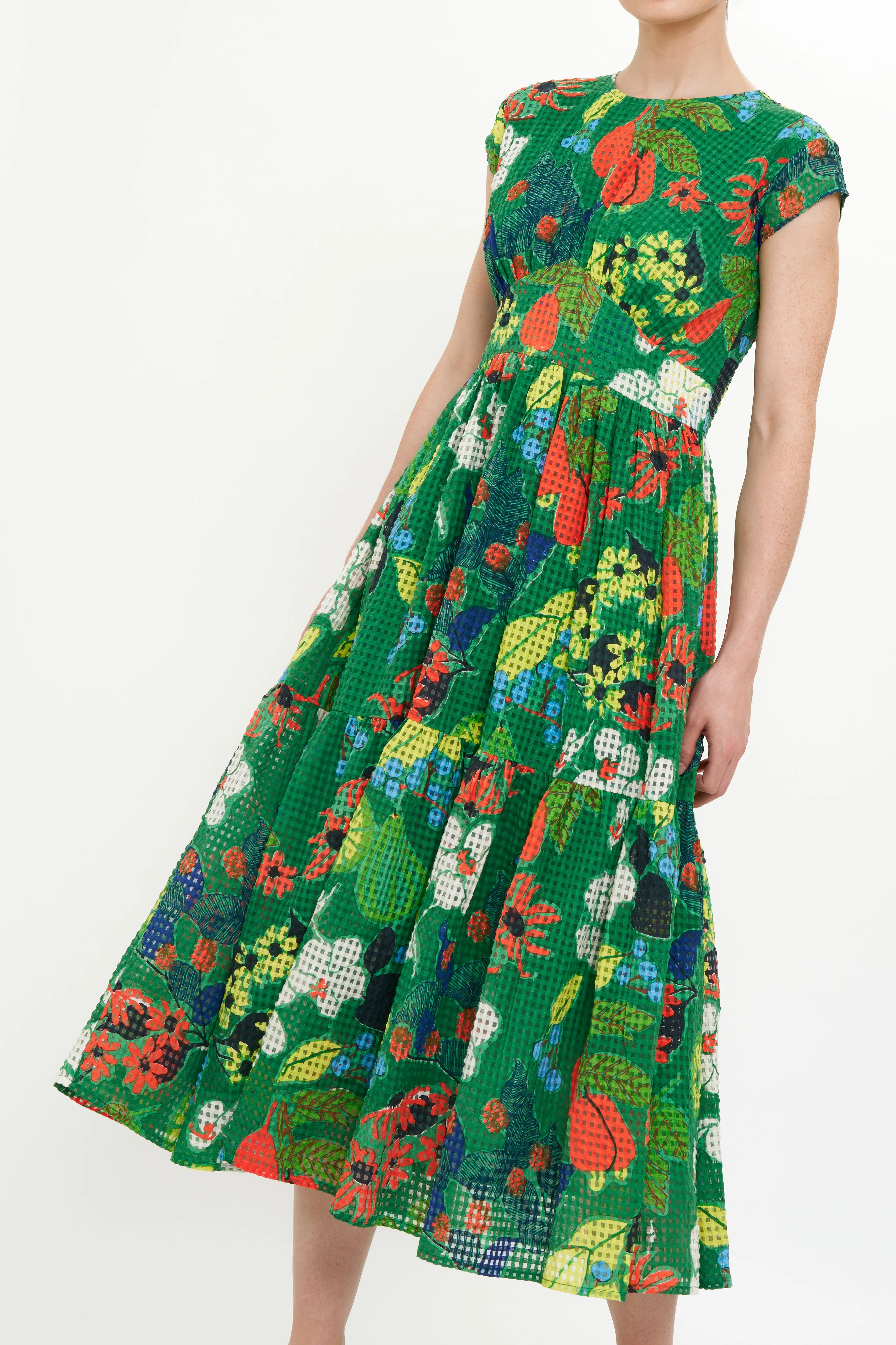 Cap Sleeve Midi- Sutton Green