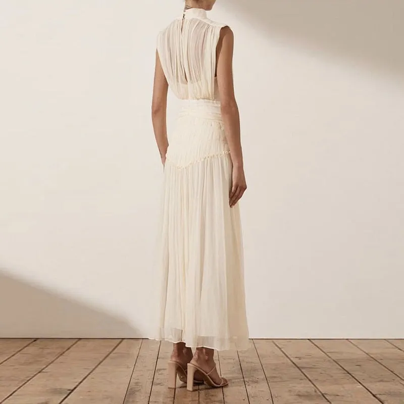 Chiffon Ruched Dress For Women