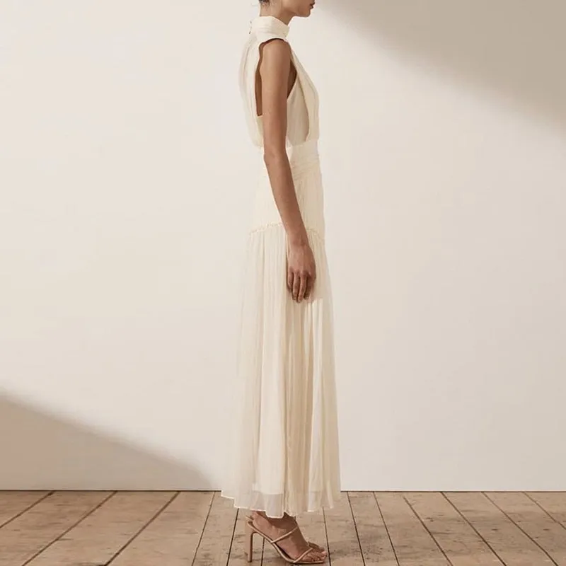Chiffon Ruched Dress For Women