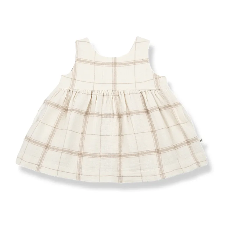 CLEOPATRA woven sleeveless dress - beige