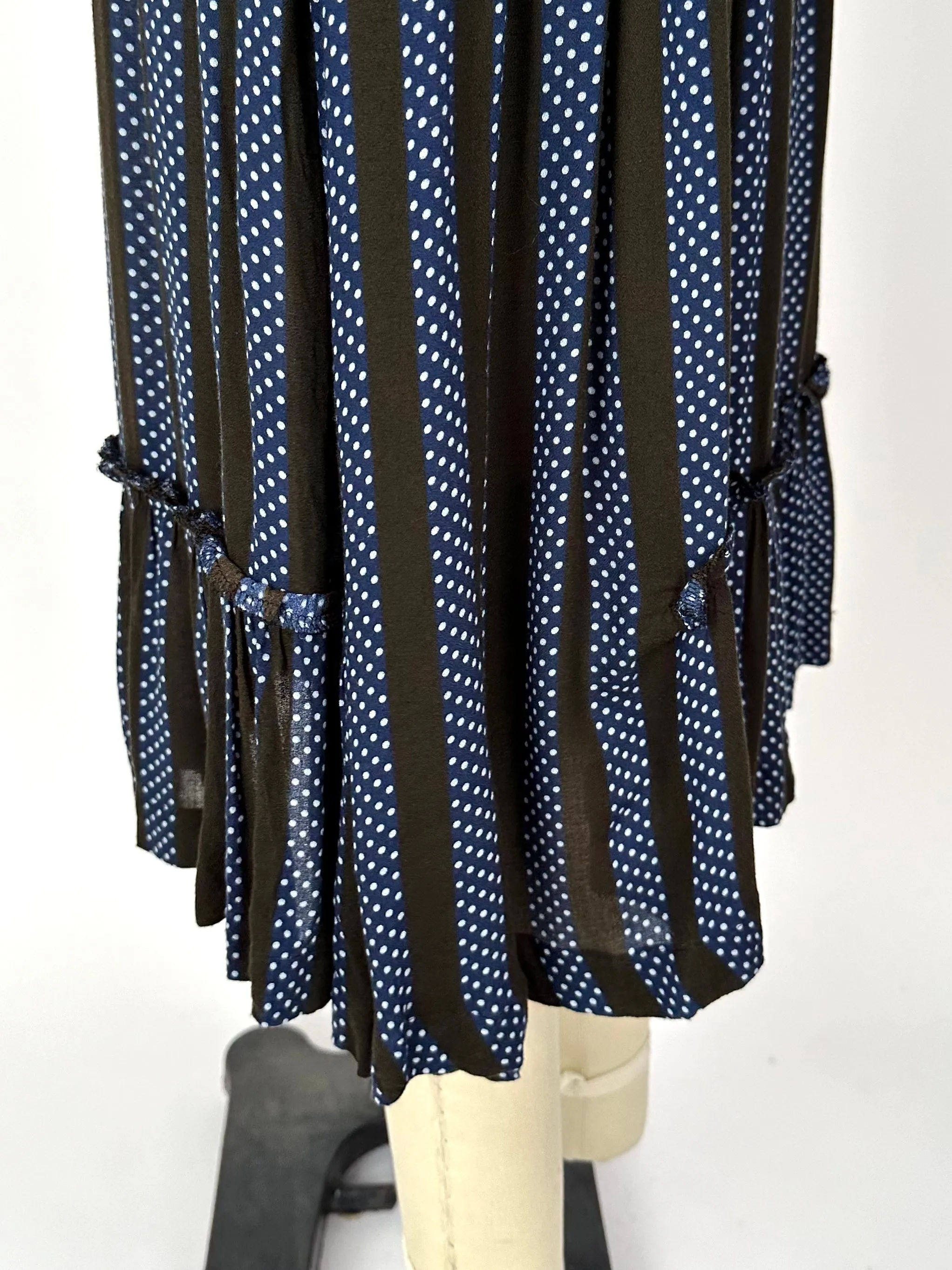 Comme Des Garçons Polka Dot Striped Skirt
