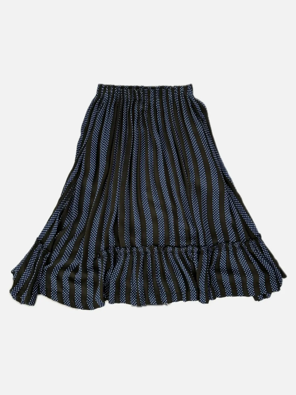 Comme Des Garçons Polka Dot Striped Skirt