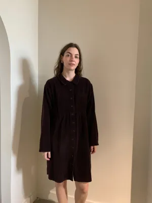 corduroy babydoll shirt dress