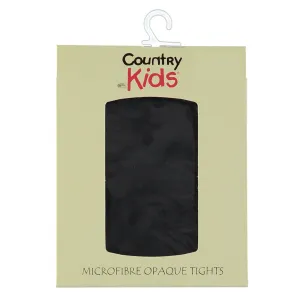 Country Kids Opaque Tights Black