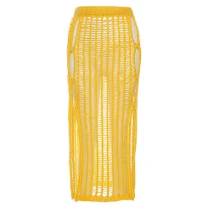 Crochet Knitted Long Skirt