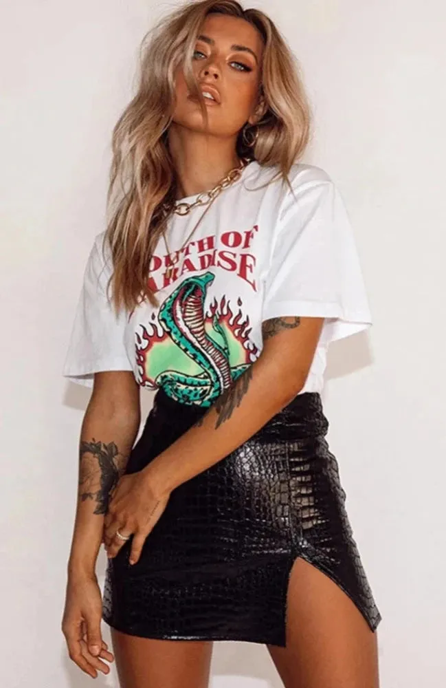 Danny's Leather Mini Skirt