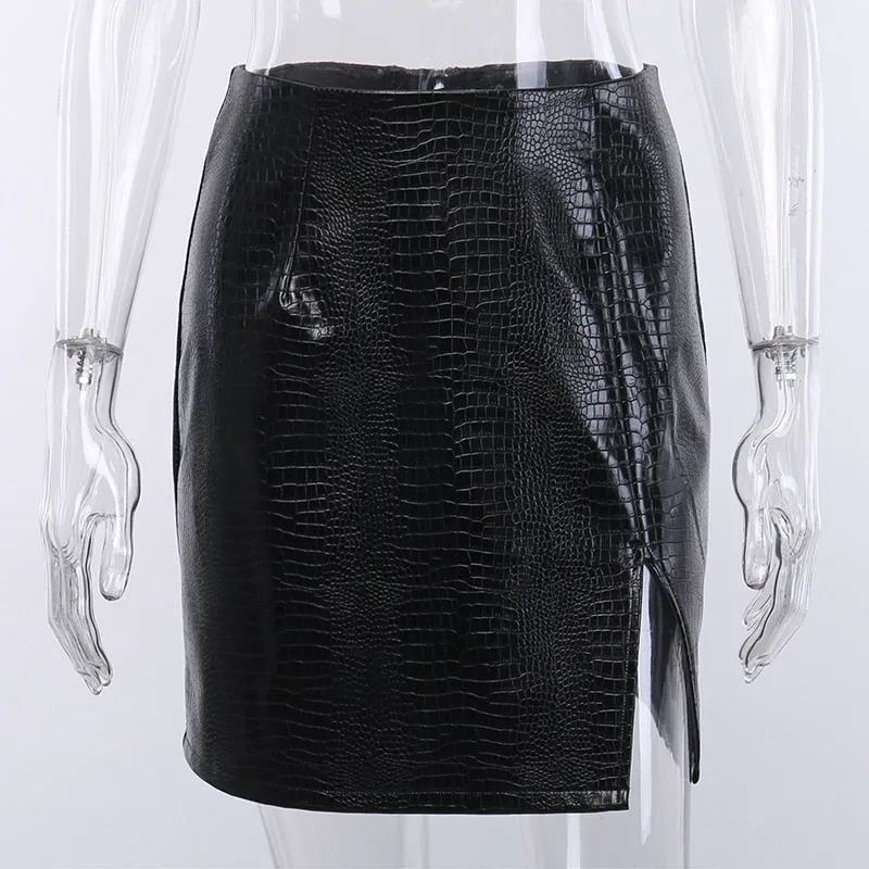 Danny's Leather Mini Skirt