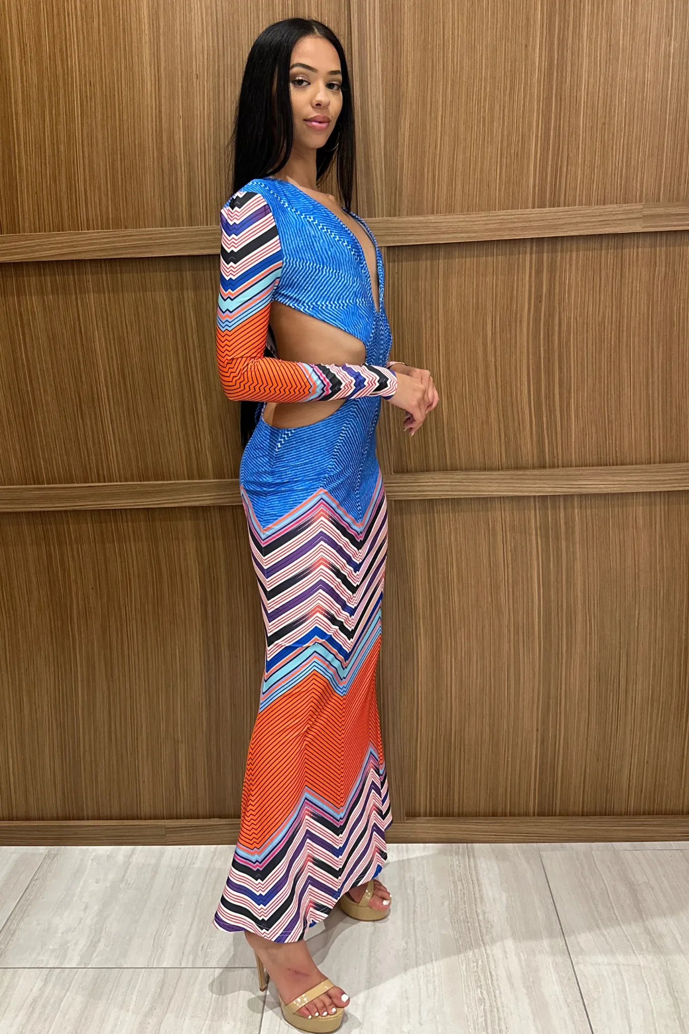 Darla Deep V-Neck Dress