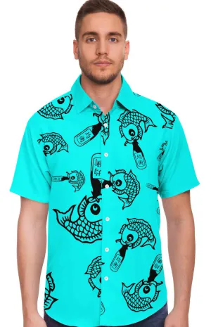 Drunk Like Fish - All Over Polo