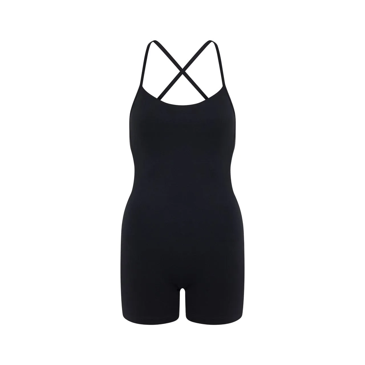 Fade Open Back Playsuit | Black