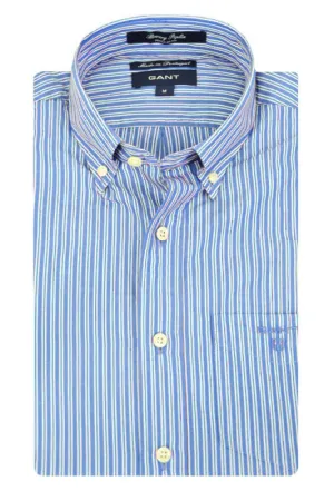 GANT Ivy Green Bowery Poplin Stripe Button Down Shirt 361780 Size M