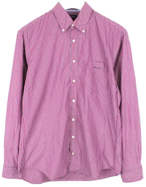 GANT Men's Plum Striped Empire Poplin Button Down Shirt Size Large NWT