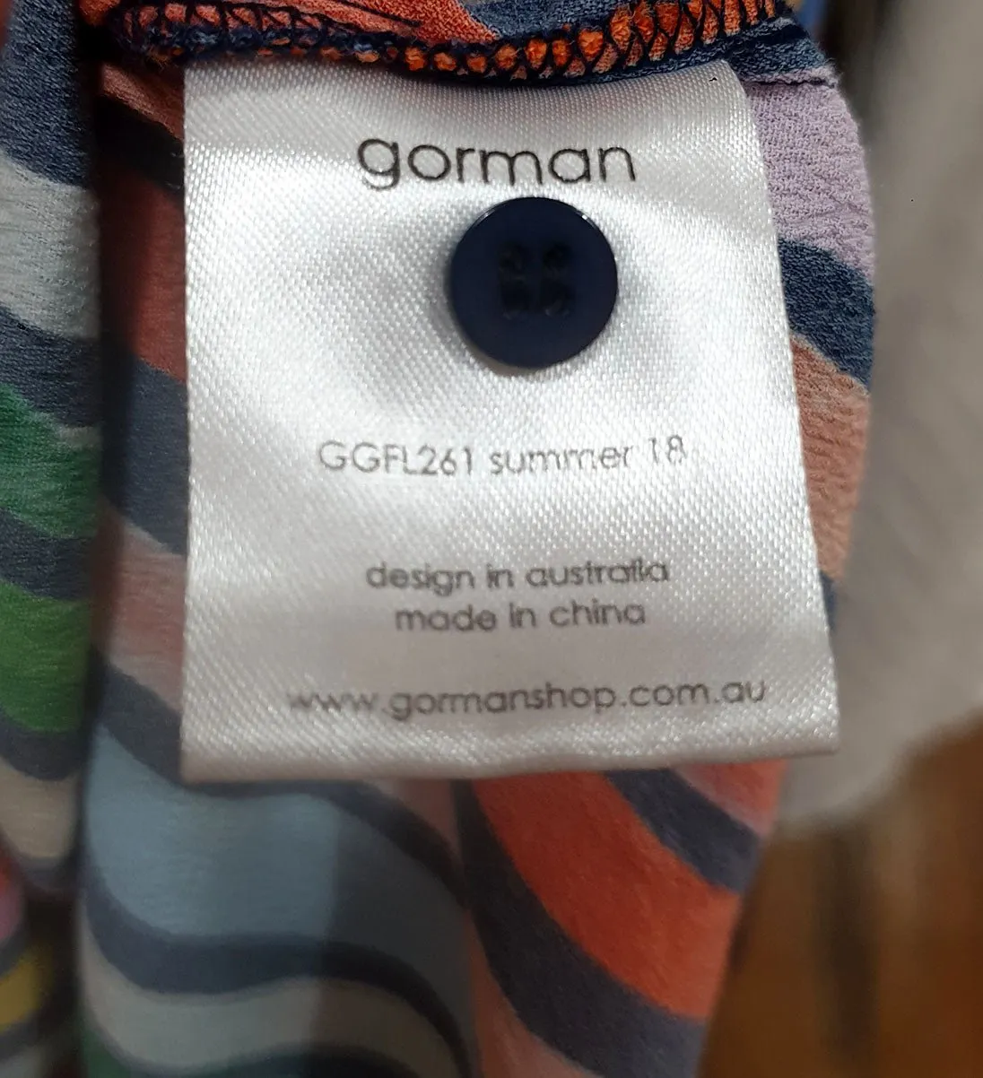 Gorman   Khindah Khalidy rainbow striped playsuit size 10