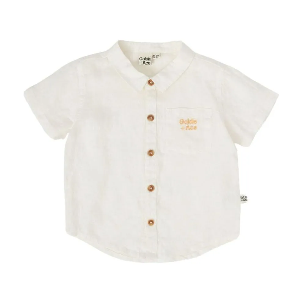 Holiday Linen Shirt - Ivory