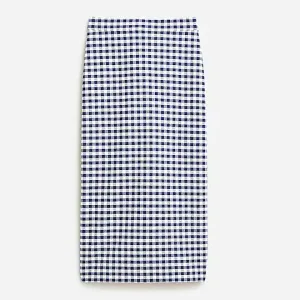 J.Crew Gingham Pencil Skirt