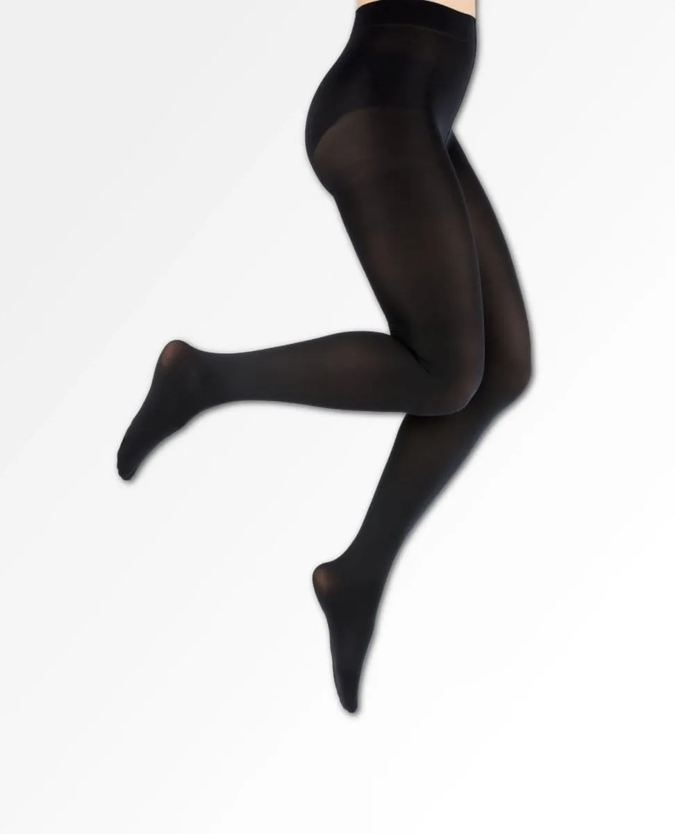 Josephine Opaque Recycled Tights Black