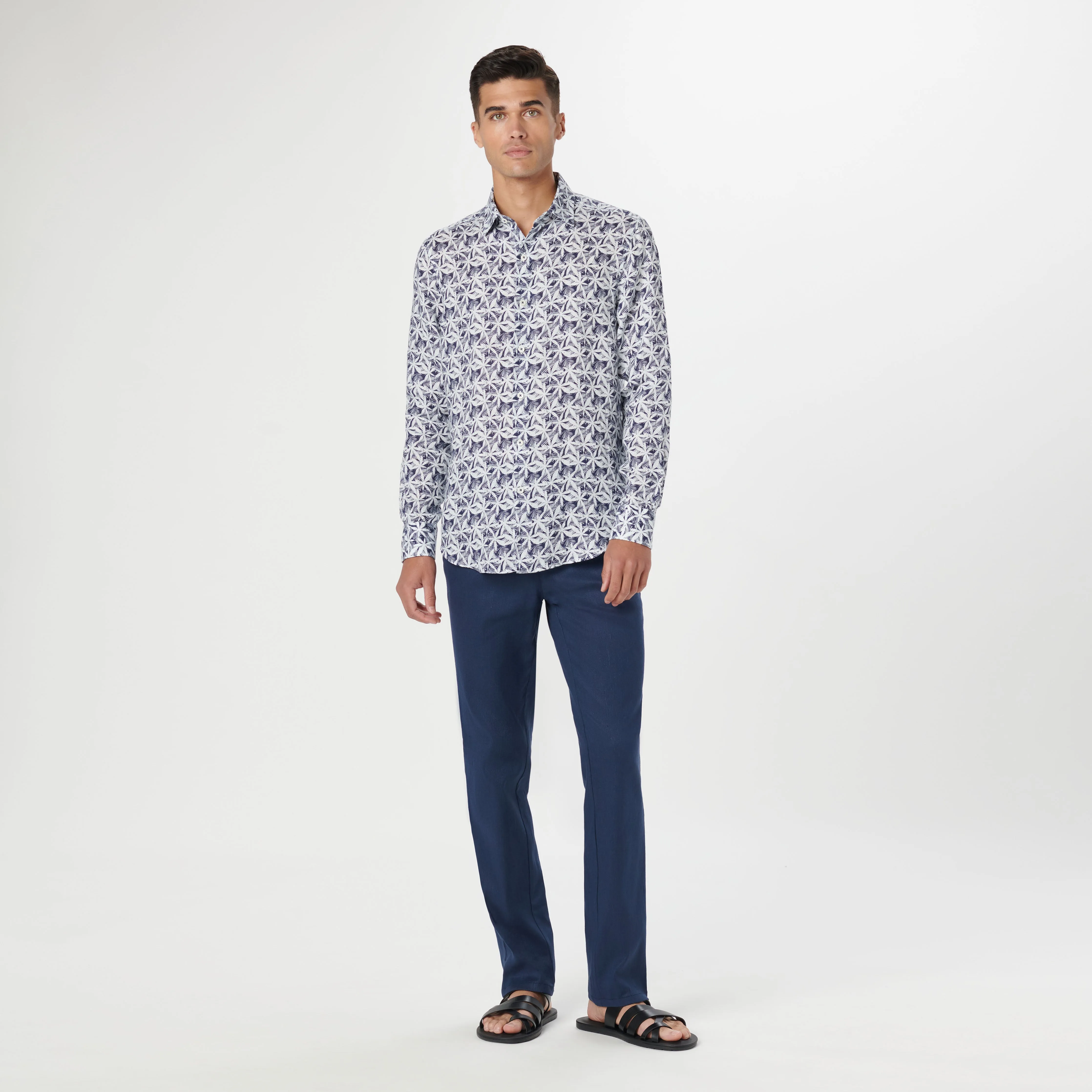 Julian Leaf Print Shirt