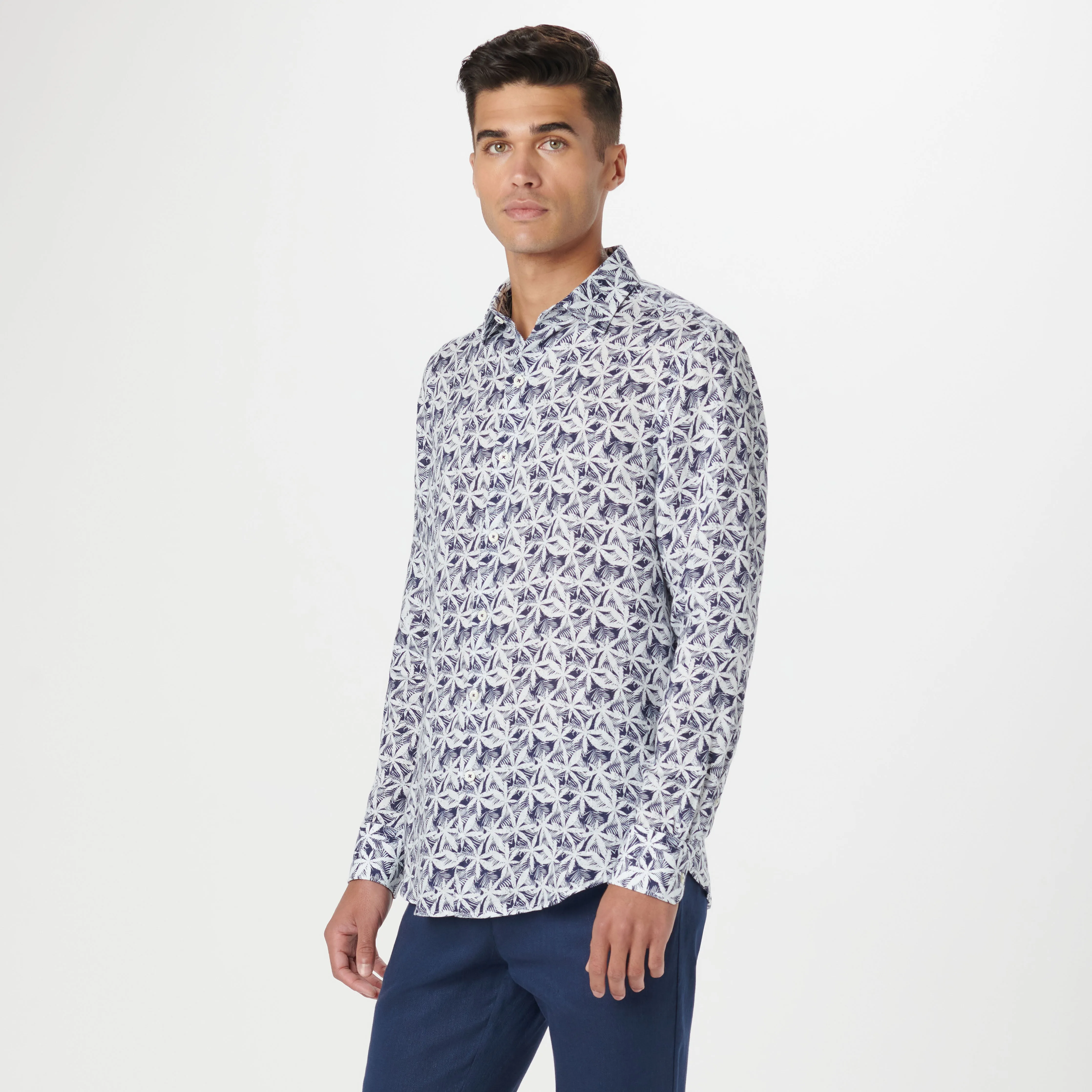 Julian Leaf Print Shirt
