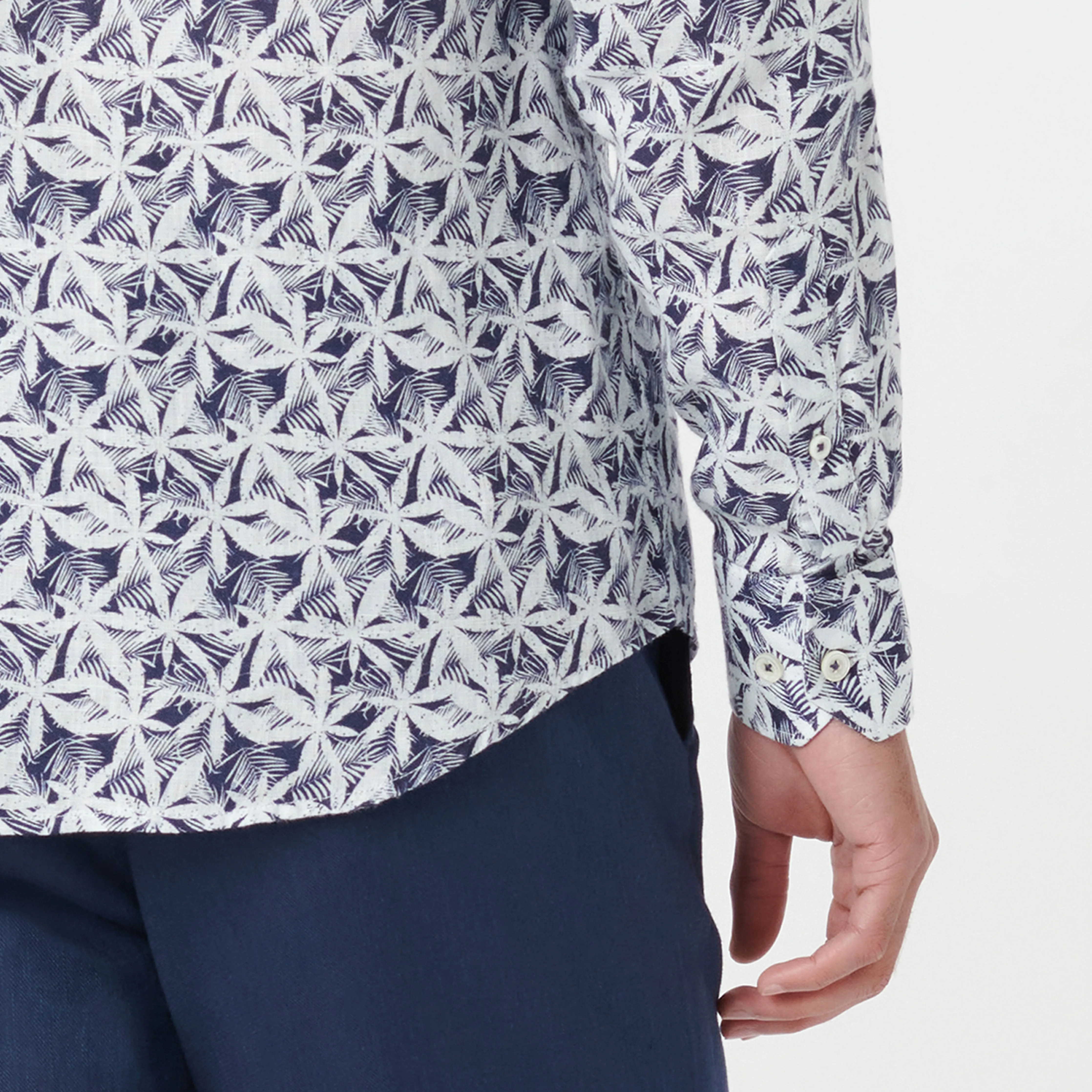 Julian Leaf Print Shirt