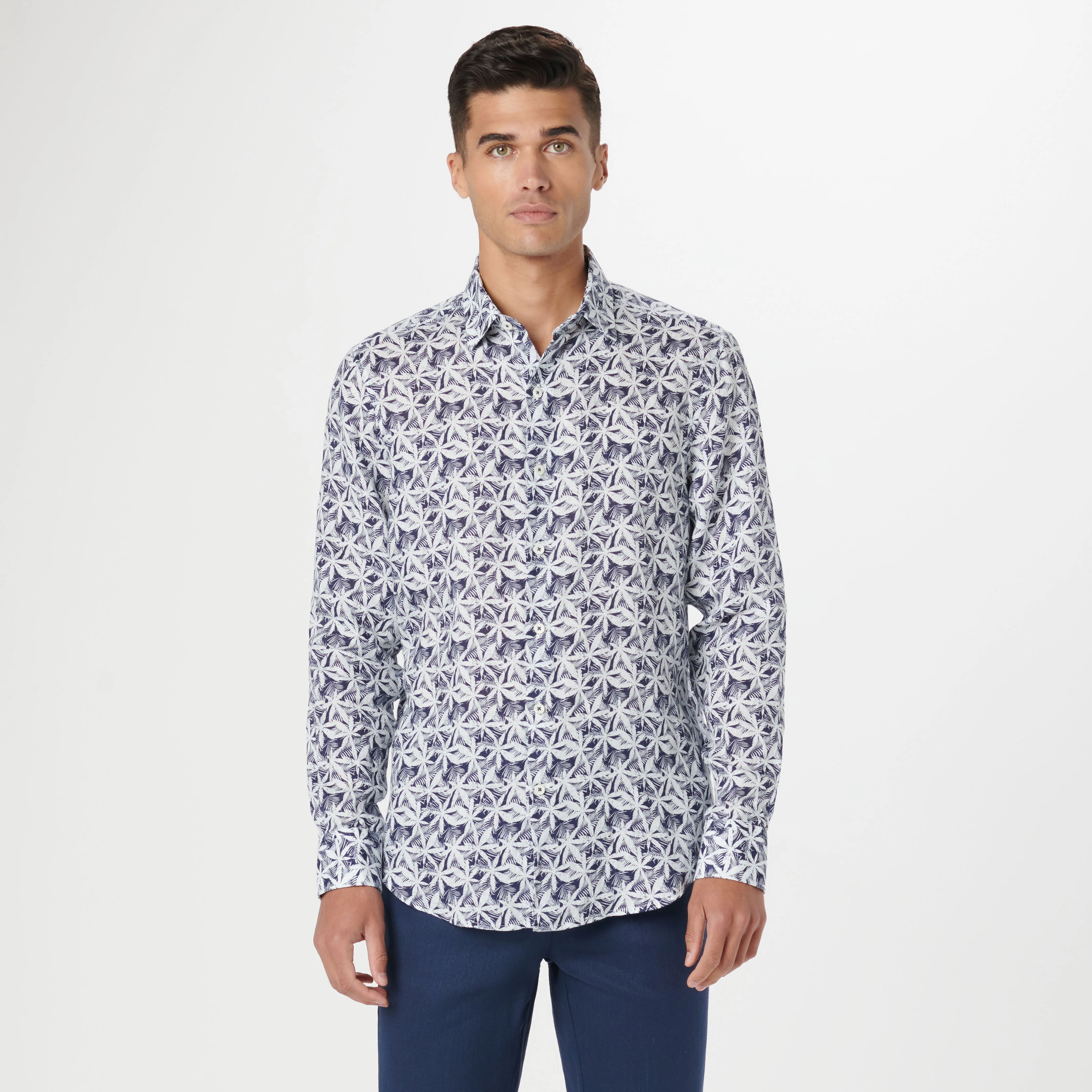 Julian Leaf Print Shirt
