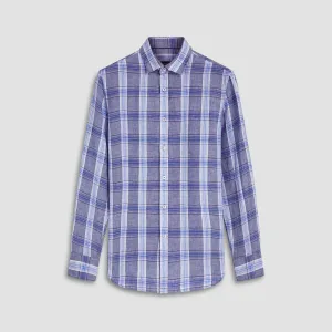 Julian Plaid Check Linen Shirt