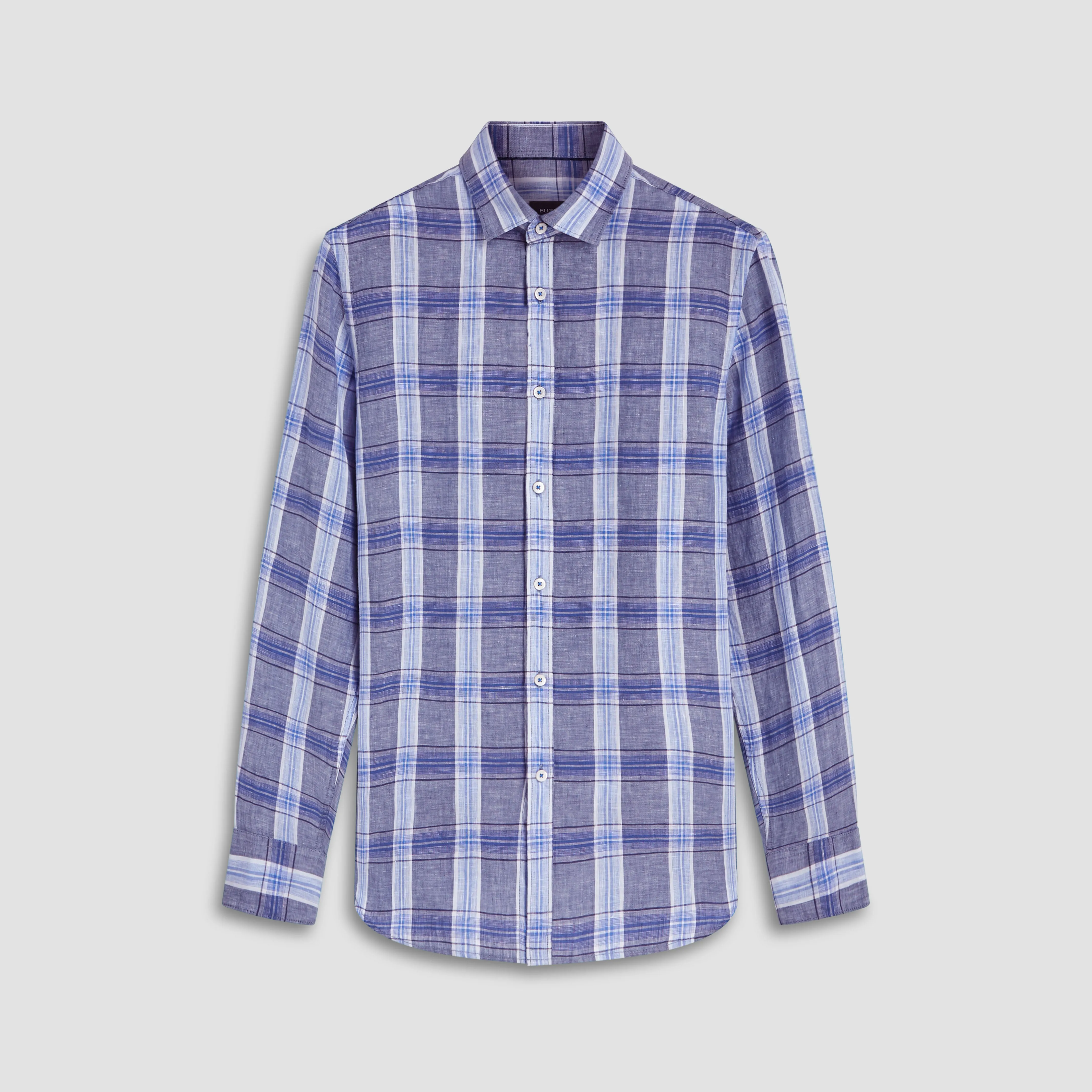 Julian Plaid Check Linen Shirt