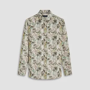 Julian Tropical Leaf Print Shirt